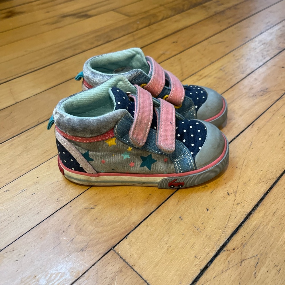 See Kai Run Multicolor Star Velcro High-top Sneakers